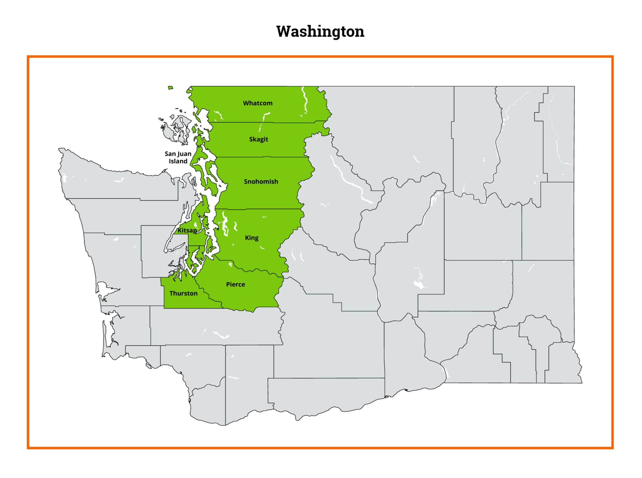 Areas We Serve in Washington